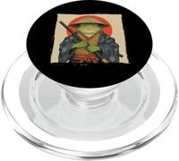 Japanese Toad Samurai Frog Character Art PopSockets PopGrip for MagSafe