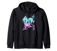 Japanese Tokyo Dragon Asian Wear Inspired Retro 80’s style T Zip Hoodie