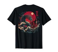 Japanese Tokyo Dragon Great Wave off Kanagawa (ART BACK) T-Shirt