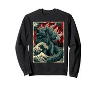 Japanese Tokyo Kitsune Fox Great Wave off Kanagawa Sweatshirt