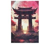 Japanese Tori Gate Adults Wooden Jigsaw Puzzle, for Kids Wooden Puzzles Toys Family Game Play,Brain Training 1000 Piece 78×53cm