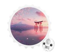 Japanese Tori Gate and Moutain Beer Bottle Opener Magnetic Cap Catcher Fridge Magnets Home Bar Accessories