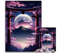 Japanese Torii Gate 1000 Piece Puzzle Jigsaw Puzzles for Adults Perfect for Family Gatherings, Birthdays, Holidays 50x75CM/19.68x29.52inch