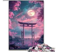 Japanese Torii Gate 1000 Pieces Jigsaw Puzzle For Adults Teens, Challenging Game And Family Play Parent-child Interaction (26x38cm)