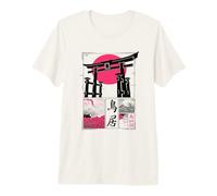 Japanese Torii Gate in 80's 90's Retro Vaporwave Harajuku Premium T-Shirt