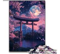 Japanese Torii Gate Jigsaw Puzzles for Adults 1000, Educational Stress Relief Toy for Is Ideal As A Gift for The Whole Family (26x38cm)