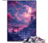 Japanese Torii Gate Jigsaws Puzzles 1000 Pieces for Adults Gifts, Suitable for Ages 14 And Up Family Fun It Is Ideal As A Gift for The Whole Family (26x38cm)