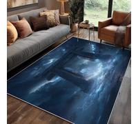 Japanese Torii Gate Small Rugs 50x80cm, Asian Style Rug, Anti Slip Rubber Area Rugs, Washable Soft Short Pile, Bedroom Decor Carpet, Patterned Home Decor A(393)