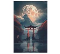 Japanese Torii Gate Wooden Jigsaw Puzzle for Adults 1000 Piece Puzzles for Kids Challenging Game 78×53cm