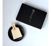 Japanese Traditional Grater for Wasabi and Ginger with Minoyaki Plate Made in Japan(with Minoyaki Small Plate, Black Plate & Grater Small Size)
