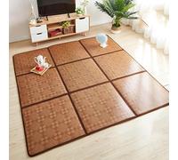 Japanese Traditional Rattan Floor Mat NonSlip & Breathable Tatami Mattress Perfect for Living Room & Bedroom 60x120CM A03