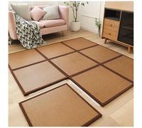 Japanese Traditional Tatami Folding Rattan Rattan Floor Mats Non-Slip Comfortable Sleeping Rest Mat for Living Room Playroom Bedroom,2,2pcs