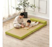 Japanese Traditional Tatami Mattress, 3 Inch Thick Foldable Floor Mattress Natural Coconut Fiber Meditation Mat for Floor, Yoga, Tea Room