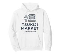 Japanese Tsukiji Market And Tokyo Japan Pullover Hoodie
