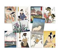 Japanese Ukiyo-e Art Postcards Set of 10 - Postcard Pack Woodblock Cards Gift (Card Set 2)