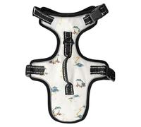 Japanese Ukiyo-e Style Frog Offwhite Reflective Vest for Small Dogs for Labrador Training Waterproof Dog Vests for Large Dogs chalecos para Perros
