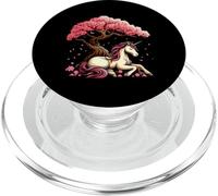 Japanese Unicorn Cherry Blossom Sakura Kawaii Art PopSockets PopGrip for MagSafe