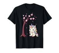 Japanese Unicorn Cherry Blossom Sakura Manga Culture T-Shirt