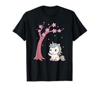 Japanese Unicorn Kawaii Cherry Blossom Sakura Anime T-Shirt