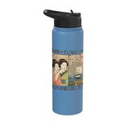 Japanese Version Woman Yelling At Cat Meme Stainless Steel Insulated Water Bottle
