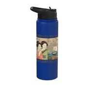 Japanese Version Woman Yelling At Cat Meme Stainless Steel Insulated Water Bottle