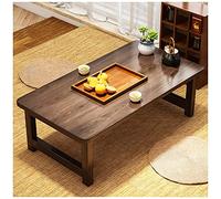 Japanese Vintage Folding Coffee Table, Portable for Laptop amp; Picnic, Lightweight Design (Beige, 60x40x35cm) - Ideal for Home amp; Outdoor Use
