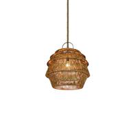 Japanese Vintage Rattan Pendant Light Hand-Woven Living Room Tea House Hotel HangingLamp 19.7inE27 Lamp Base Outdoor Balcony Chaners for Dining Hallway Bedroom Lighting Fixture