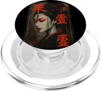 japanese Vintage Streetwear Geisha in the hip hop style PopSockets PopGrip for MagSafe