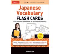 Japanese Vocabulary Flash Cards Kit: Learn 1000 basic Japanese words and phrases quickly and easily! (Boxed Set of 200 Double-Sided Flash Cards with Study Guide & Organizer Ring)
