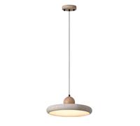 Japanese Wabi-Sabi Yellow Travertine LED Pendant Lamp Natural Stone Shade Pendant Light With Wood Hanging Light Dimmable Nordic Hanging Ceiling Lighting Fixture For Kitchen Island Dining Room