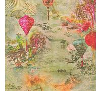 Japanese Wallpaper Asian Fusion A.S. Création Non-Woven Wallpaper 10.05 m x 0.53 m Green Red Beige Made in Germany 374661 37466-1