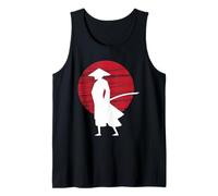 Japanese Warrior Culture Samurai Sword Martial Arts Retro Tank Top