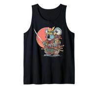 Japanese Warrior Koala with Katana Red Sun Art Tank Top