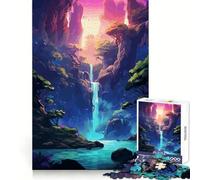 Japanese Waterfall Jigsaw Puzzles 1000 Piece for Teenagers Logic Game Sharp Edge Hard Challenge Game Night (38x26cm)
