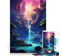 Japanese Waterfall Jigsaw Puzzles 1000 Piece for Teenagers Logic Game Sharp Edge Hard Challenge Game Night (38x26cm)