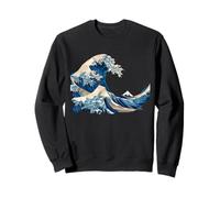 Japanese Wave Art Hokusai Origami Fuji Mount Kanagawa Sweatshirt