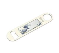 Japanese Wave Beer Bottle Opener Printed Stainless Steel The Great Wave of Kanagawa