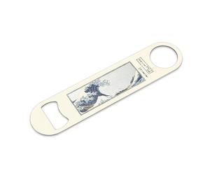 Japanese Wave Beer Bottle Opener Printed Stainless Steel The Great Wave of Kanagawa