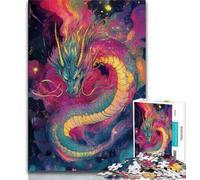 Japanese Wave Dragon Jigsaw Puzzles for Adults 1000 Jigsaws,Challenging To Complete But Fun And Humorous Unique Home Decor And Gifts 50x75cm