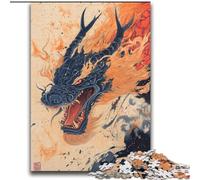 Japanese Wave Dragon Puzzles for Adults And Teenagers, for Age 14 Years And over Stress Relief Christmas Game Presents for Women (70x100cm)