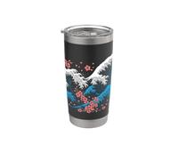 Japanese Wave Kanagawa Sakura Cherry Blossom Japan Stainless Steel Insulated Tumbler