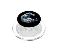 Japanese wave origami style Hokusai inspired Fuji mountain PopSockets PopGrip for MagSafe