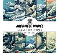 Japanese Wave Scrapbook Paper: 20 Double-Sided Sheets of Japanese Wave Patterns for Scrapbooking, Junk Journals, Card Making, Decoupage, Origami, ... Media (Scrapbook Paper by Somerset Press)