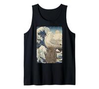 Japanese Wave Seagull Ocean Maritime Sunrise Tank Top