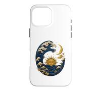 Japanese Wave - Sun - Moon Celestial Ocean Case for iPhone 16 Pro Max