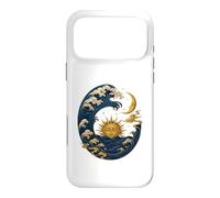 Japanese Wave - Sun - Moon Celestial Ocean Case for iPhone 17 Pro Max
