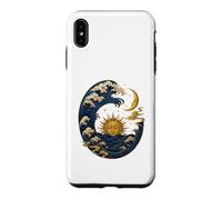 Japanese Wave - Sun - Moon Celestial Ocean Case for iPhone XS Max