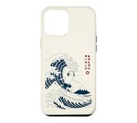 Japanese Wave Surfing Cat Retro Fuji Ocean Neko Surf Case for iPhone 12 Pro Max