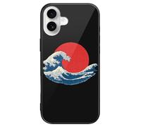 Japanese Waves Japan Sun Glass Case Compatible with iPhone 16 Plus Pro Max Protective Cover