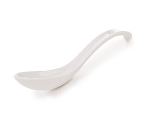 Japanese White Ceramic Ramen & Soup Spoon - zen minded